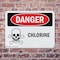 Signmission Chlorine Danger Sign, Plastic, 10in W x 7in L, 2PK OS-2PACK-DS-P-710-L-1065 - alternate 7